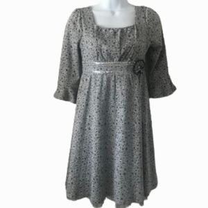 Emily West Beautiful Gray and SilverSparkle Dress